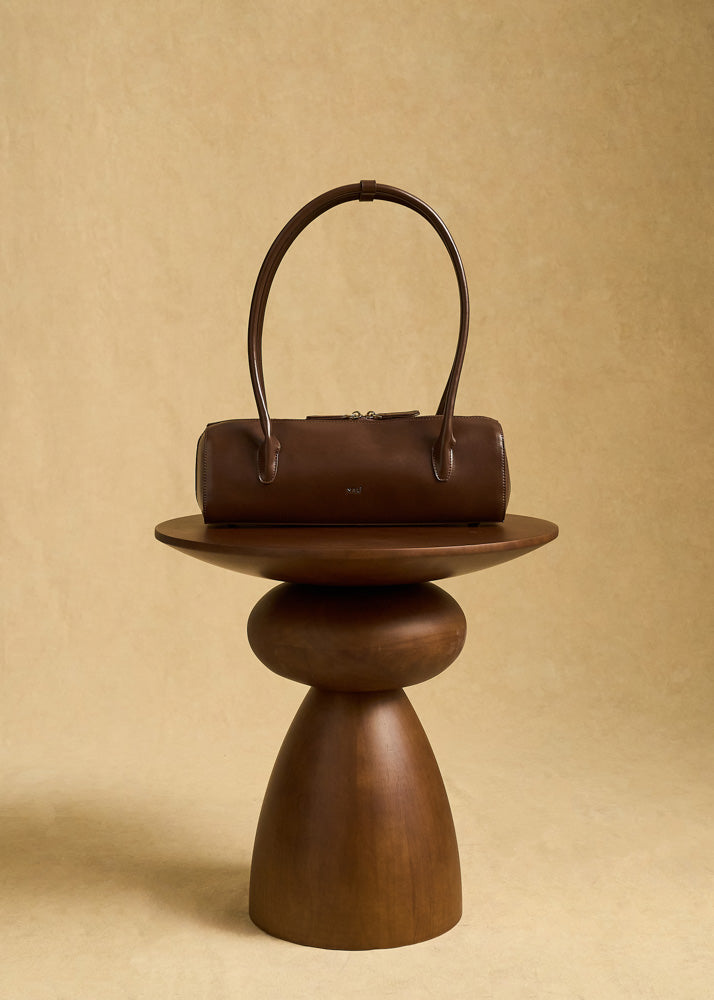 Nalì borsa a spalla in ecopelle "Billie" Marrone MCBS0001.MARRONE