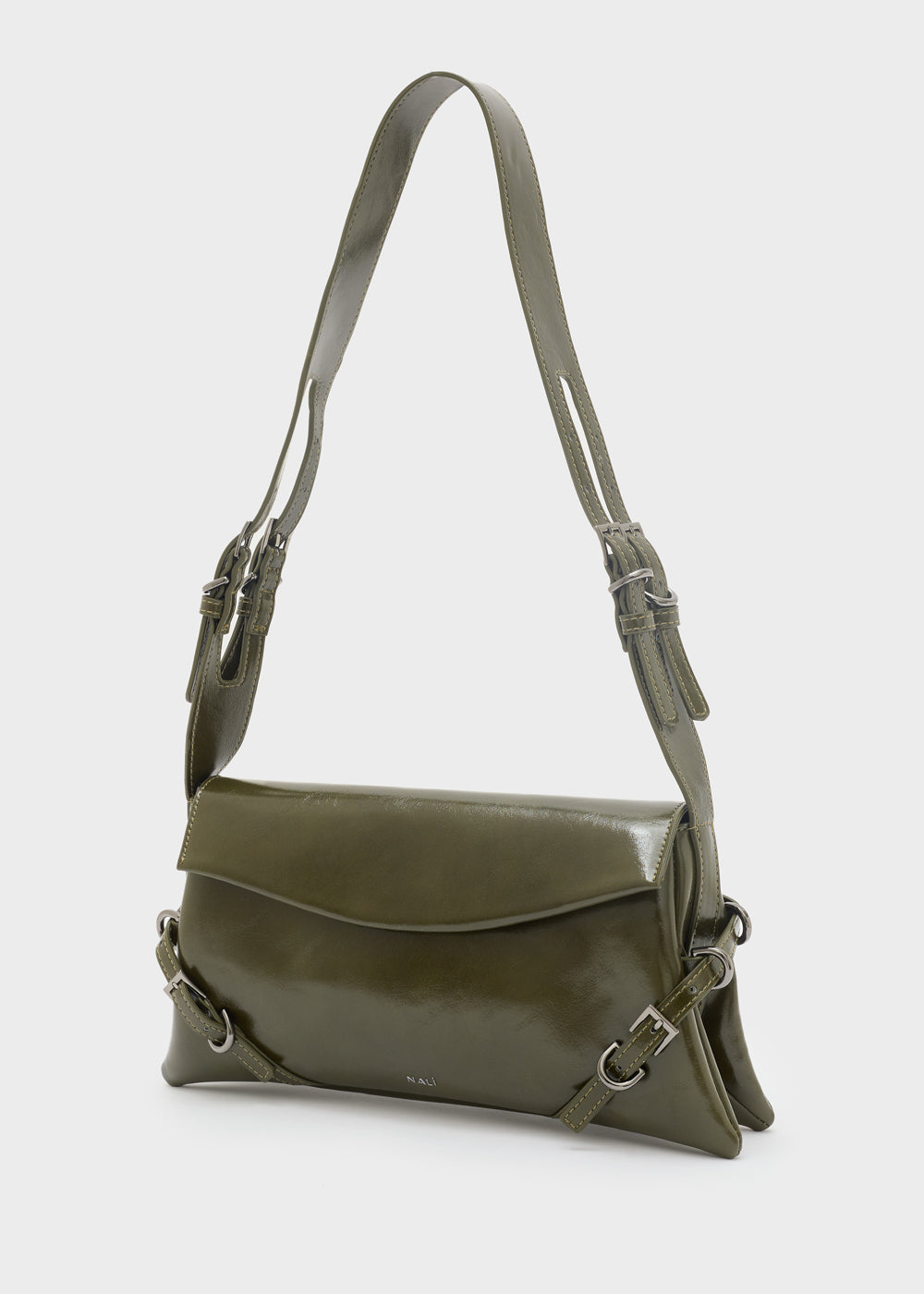 Nalì borsa a spalla in ecopelle "Sabrina" Verde MCBS0004.VERDE