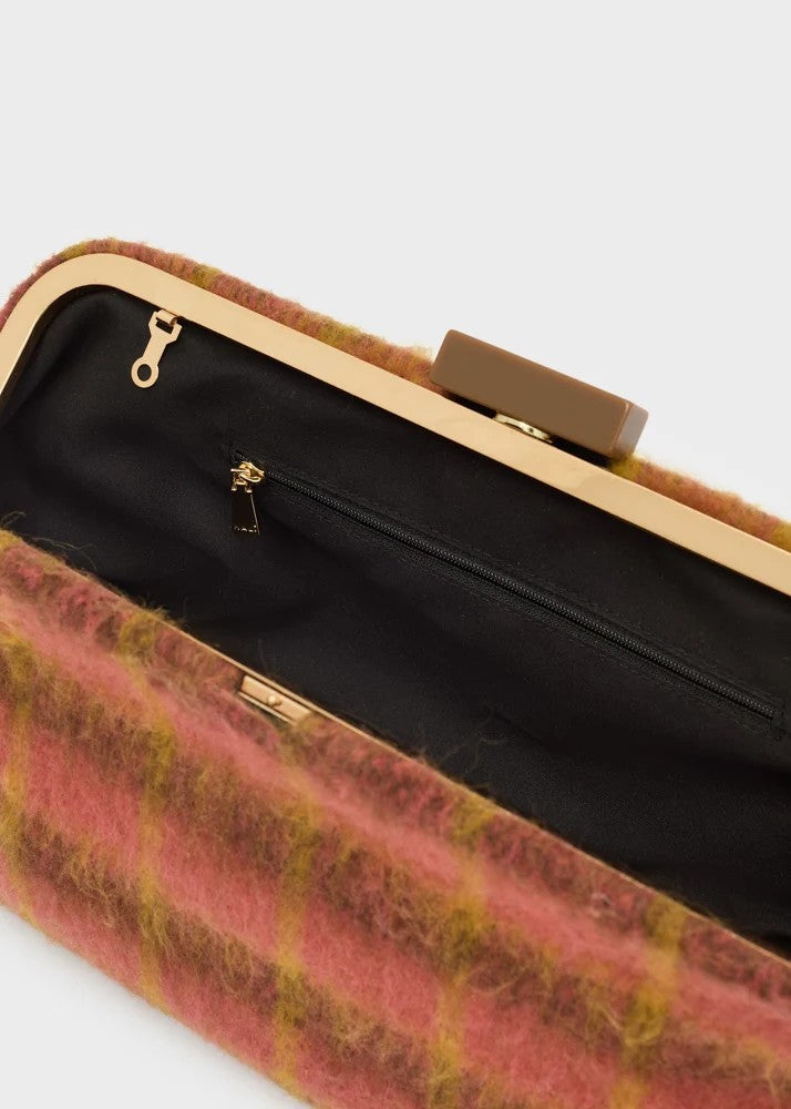 Nalì pochette in tessuto "Luxe" Multicolor MCPC0004.MARRONE/MATTONE