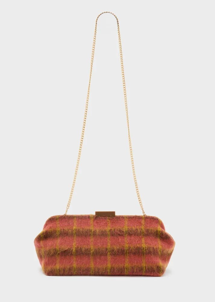 Nalì pochette in tessuto "Luxe" Multicolor MCPC0004.MARRONE/MATTONE