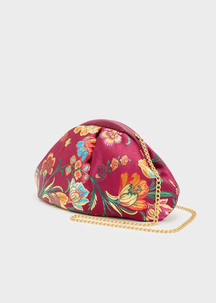 Nalì pochette in tessuto "Uranus" Multicolor MPC0009.BORDEAUX