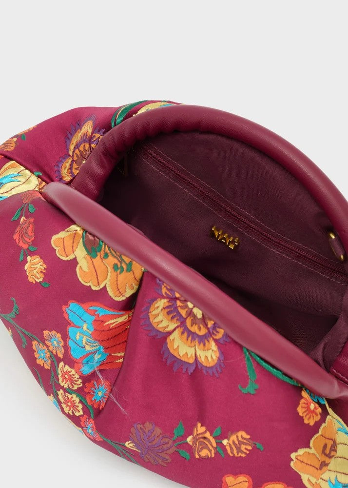Nalì pochette in tessuto "Uranus" Multicolor MPC0009.BORDEAUX