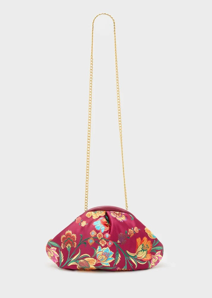Nalì pochette in tessuto "Uranus" Multicolor MPC0009.BORDEAUX
