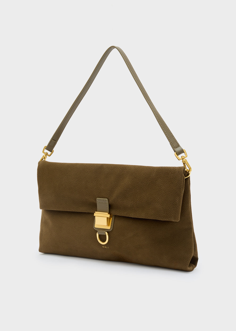 Nalì borsa a spalla in ecopelle "Allegra" Verde MHBS0089.VERDE