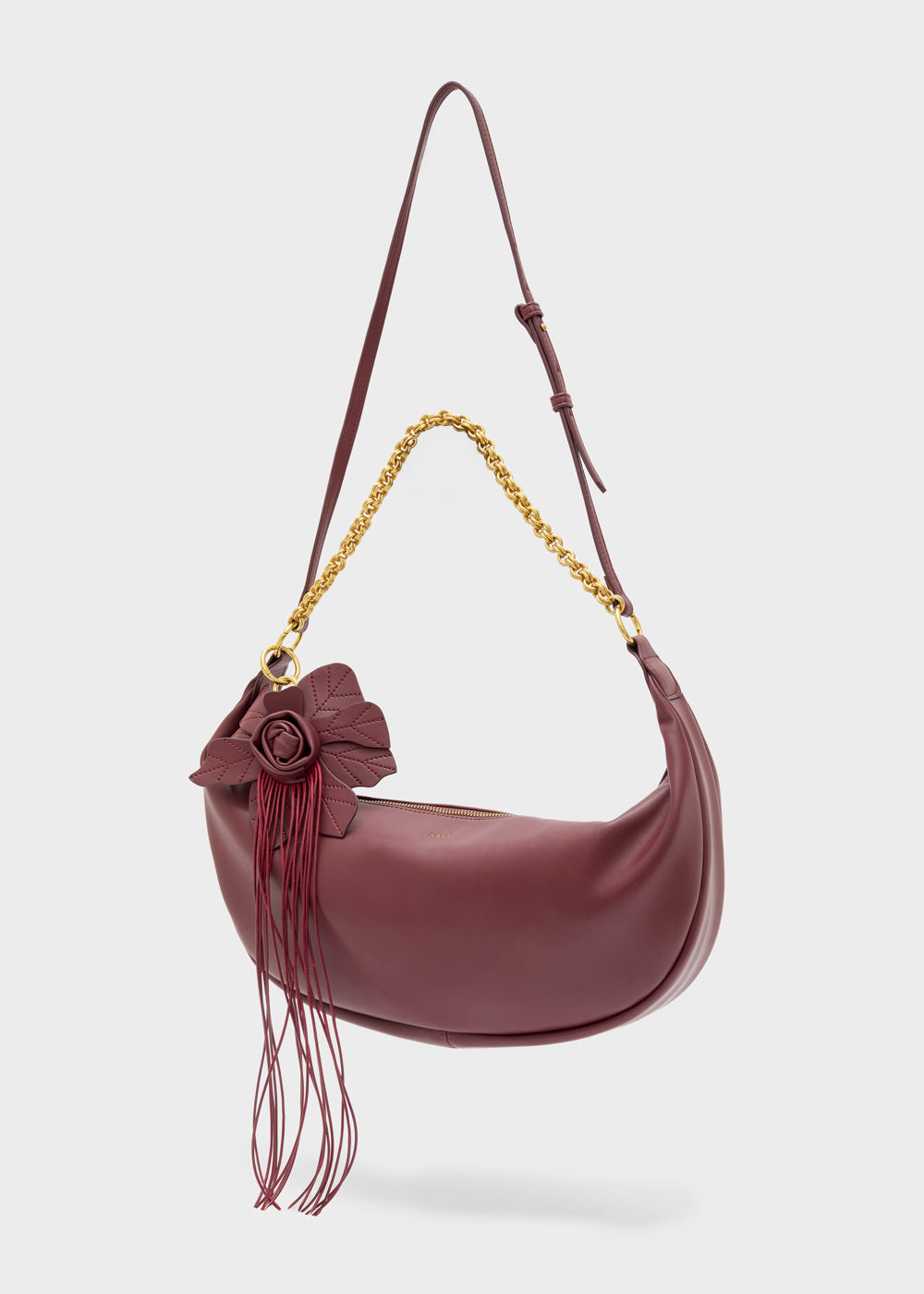 Nalì borsa a spalla in ecopelle "Hailey" Bordeaux MHBS0092.VIOLA