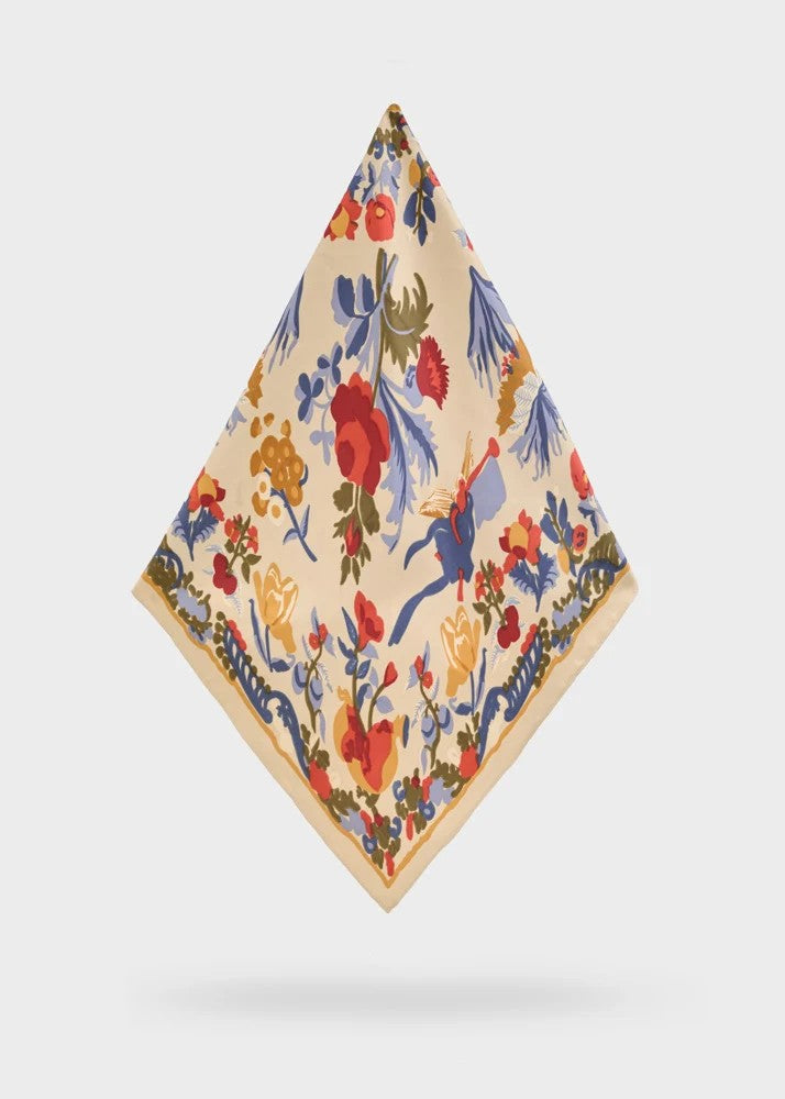 Nalì foulard in sintetico "Fantasia" Multicolor BOSC0202.BEIGE