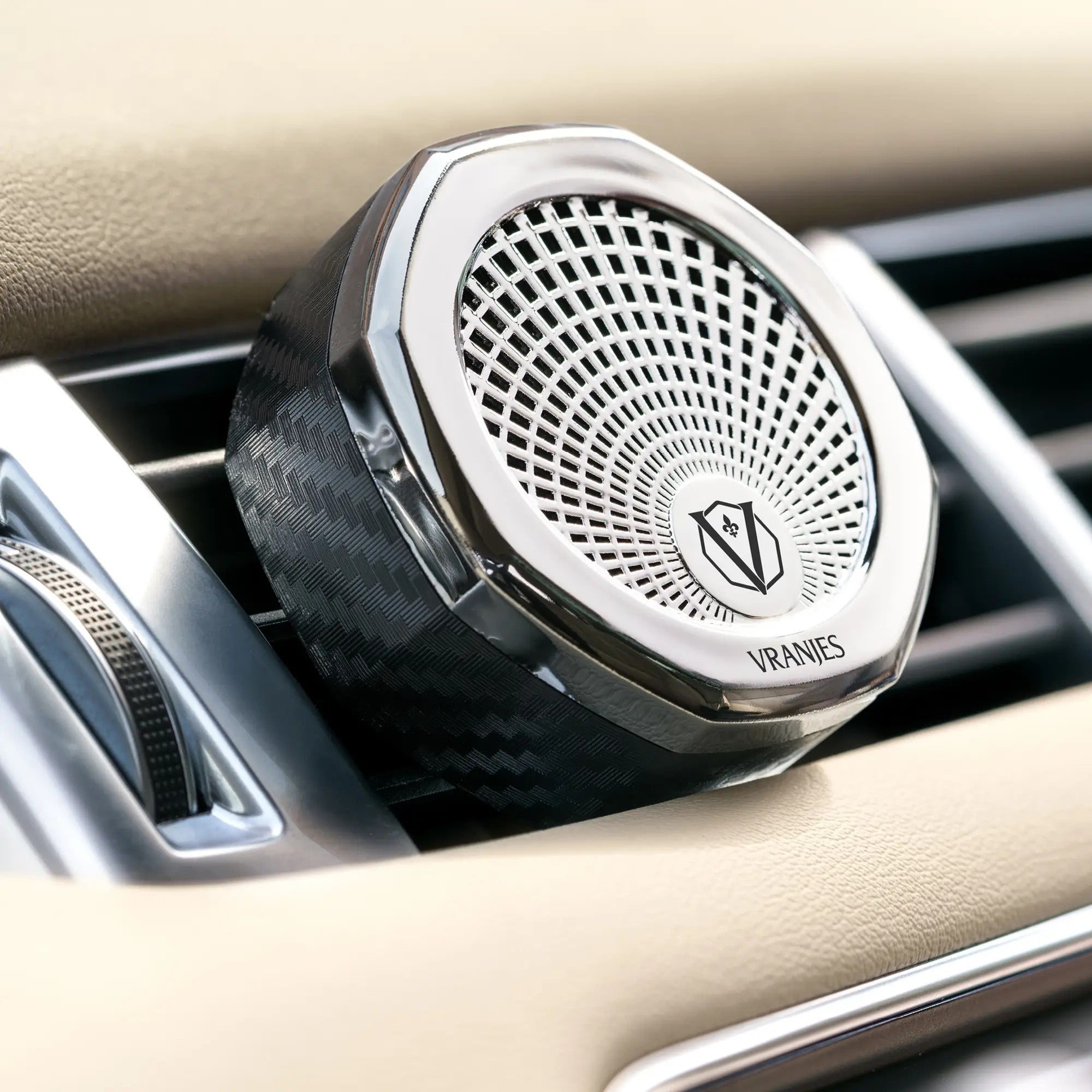 Vranjes diffusore profumatore d'auto "Collezione" Argento Diffusore Carparfum.CROMO
