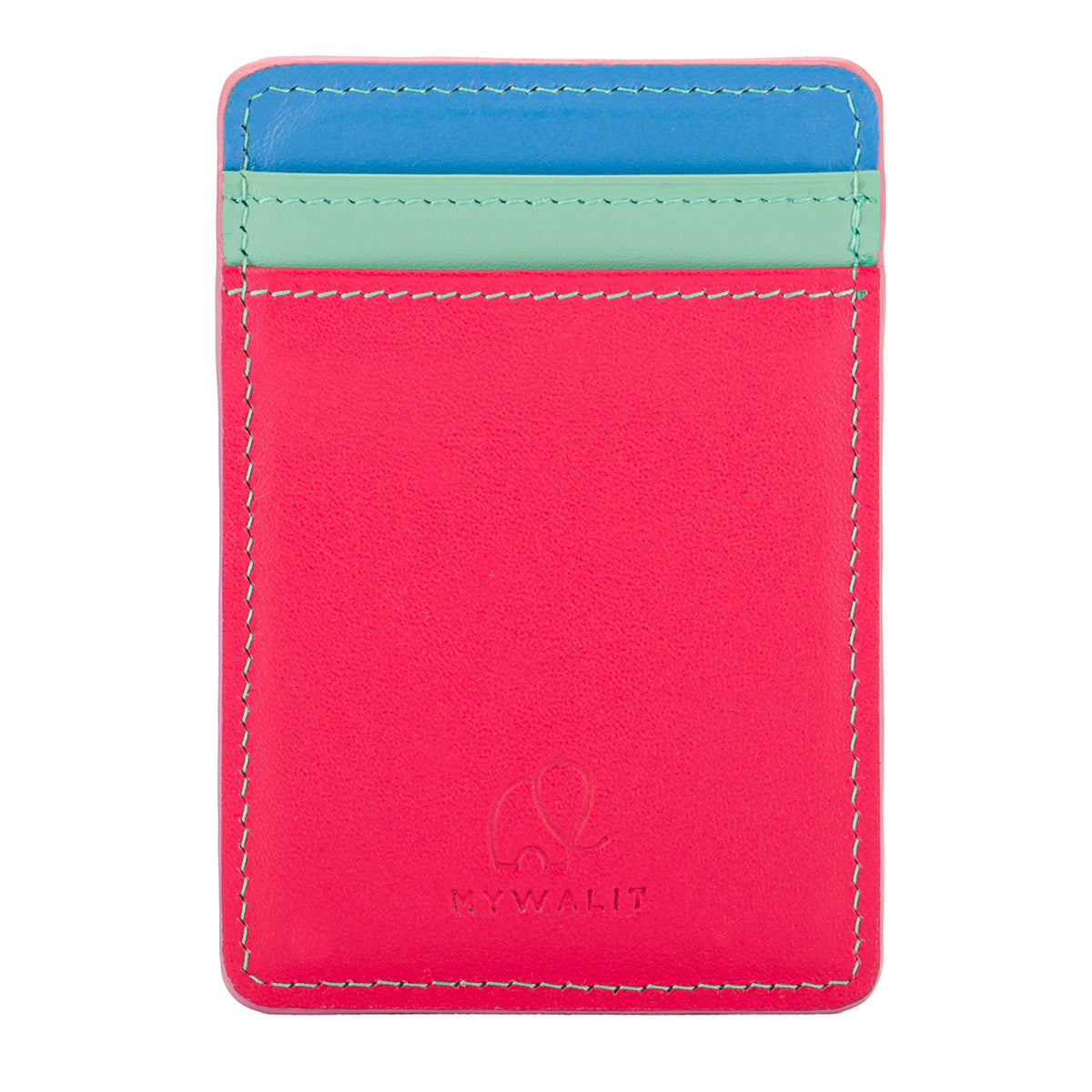 Mywalit porta carte di credito con Phone Magnet "Classic" Multicolor 1279.191 LIPSTICK