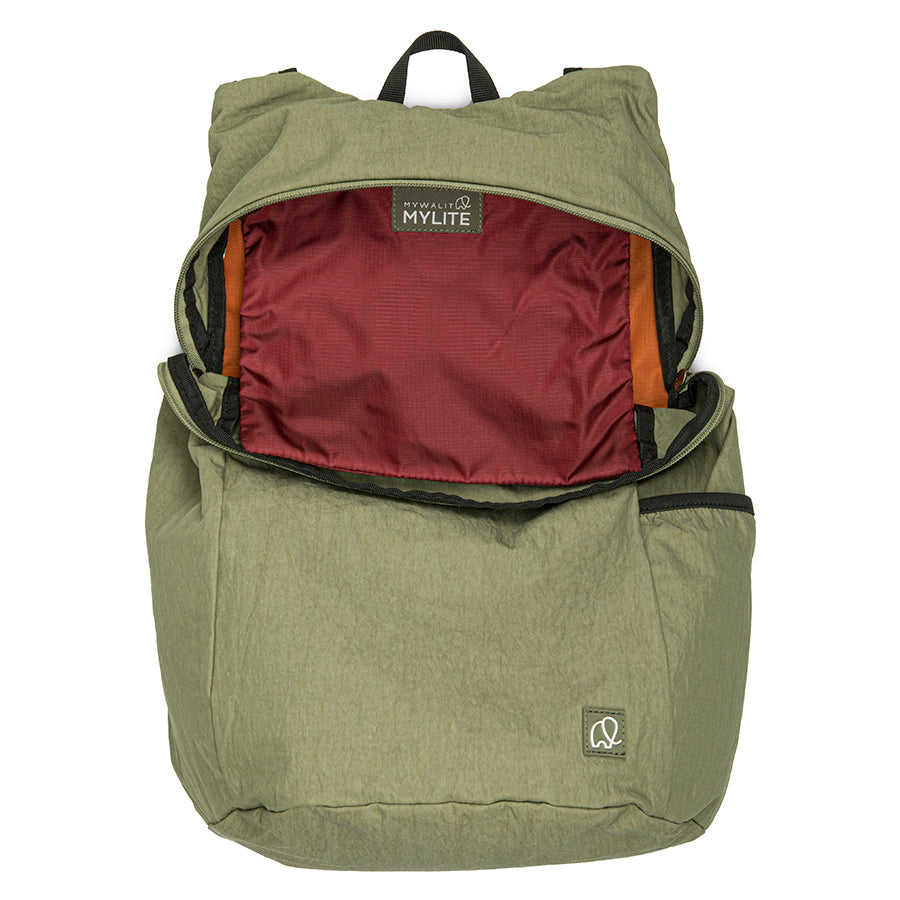 Mywalit zaino + shopper in tessuto "Lifestyle" Verde 5517.132 KHAKI