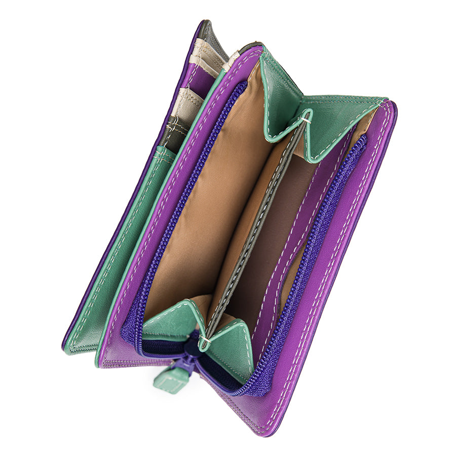 Mywalit portafogli in pelle "Classic" Multicolor 231.189 ORCHIDEA