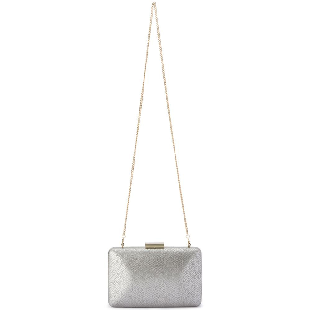 Olga Berg borsa da cerimonia in pelle "Vanessa" Platino OB7450.CHAMPAGNE