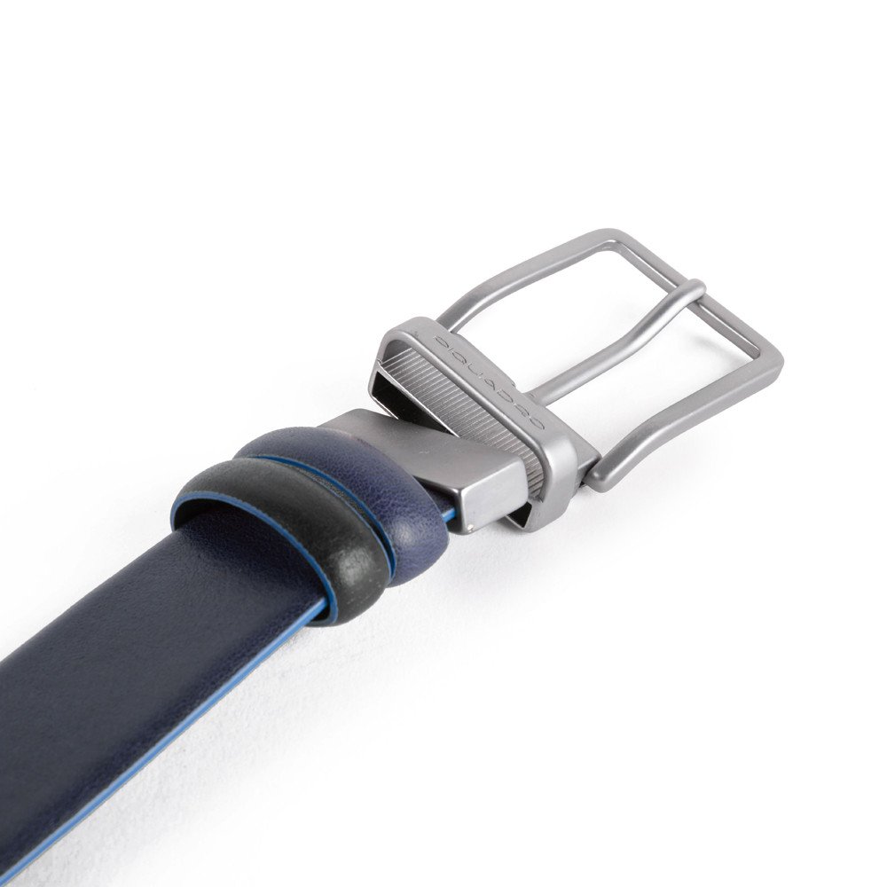 Piquadro cintura reversibile in pelle "B2S - Blue Square Special" Nero/blu CU4878B2S.NBLU