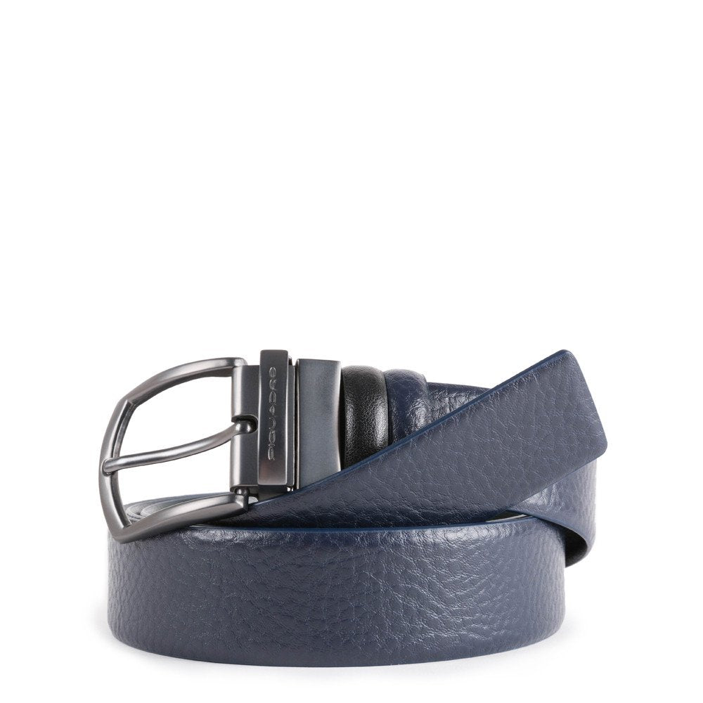 Piquadro cintura reversibile in pelle "C42" Nero/blu CU4564C42.N2BLU2