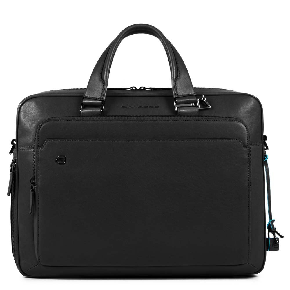 Piquadro borsa cartella da lavoro in pelle "B3 - Black Square" Nero CA4027B3.N