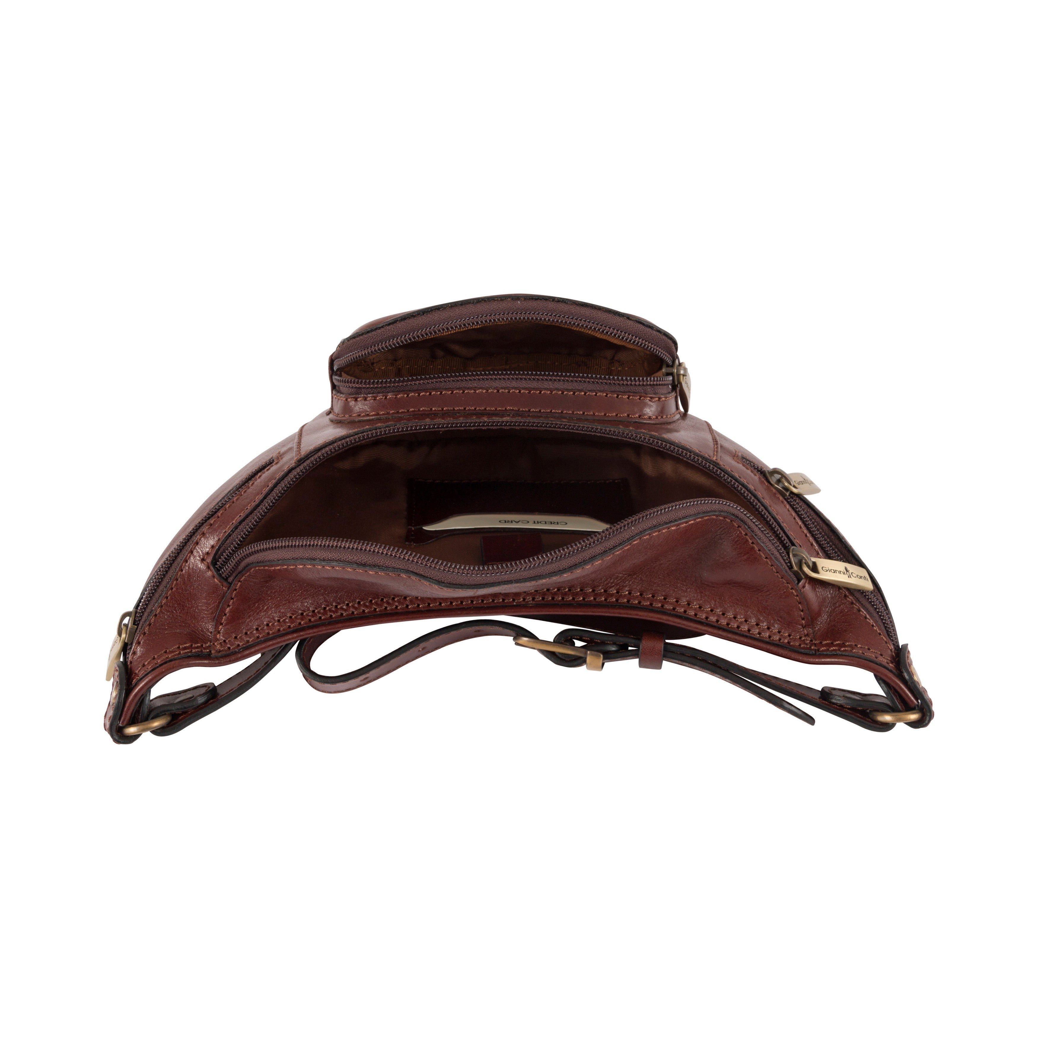 Gianni Conti marsupio in pelle "Pontevecchio" Marrone 9405041.20