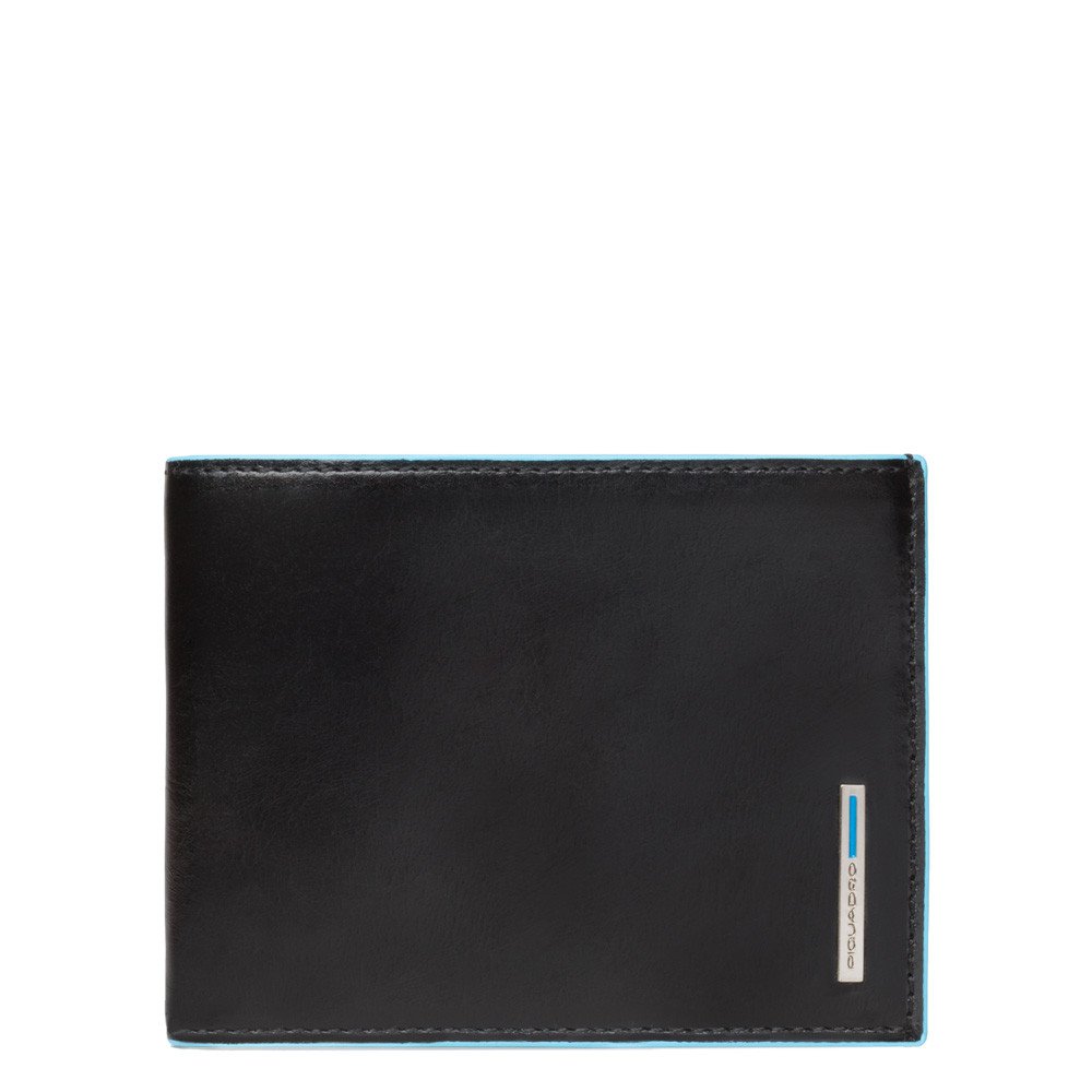 Piquadro portafogli in pelle "B2 - Blue Square" Nero PU257B2R.N