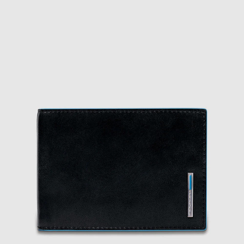 Piquadro portafogli in pelle "B2 - Blue Square" Nero PU1392B2R.N