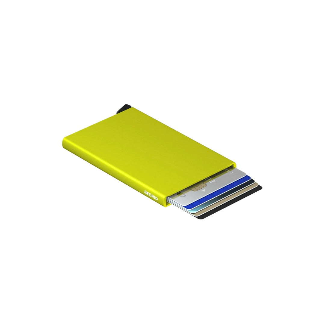 Secrid porta carte di credito in alluminio "Cardprotector" Giallo C.LIME
