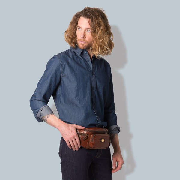 The Bridge marsupio in pelle "Story" Marrone 07800101.14