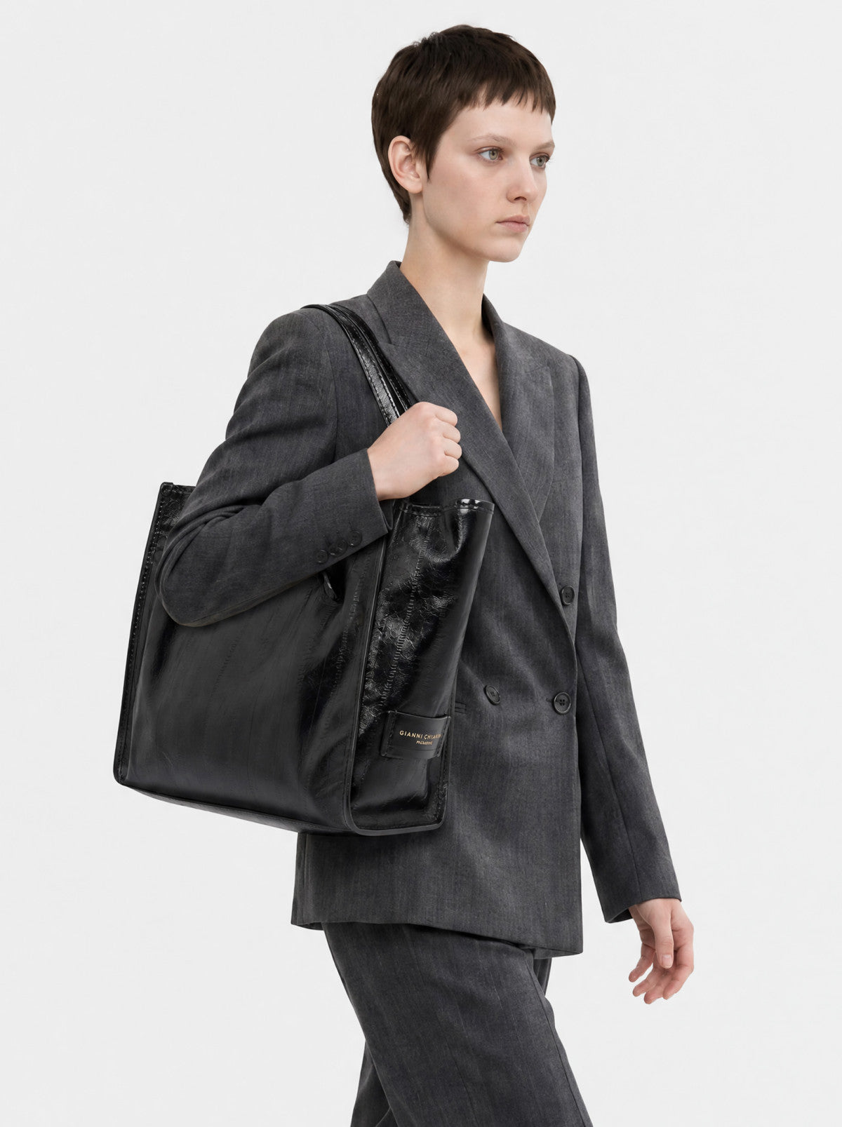Gianni Chiarini borsa shopping in pelle "Marcella" Nero BS12120LXRY.001 NERO