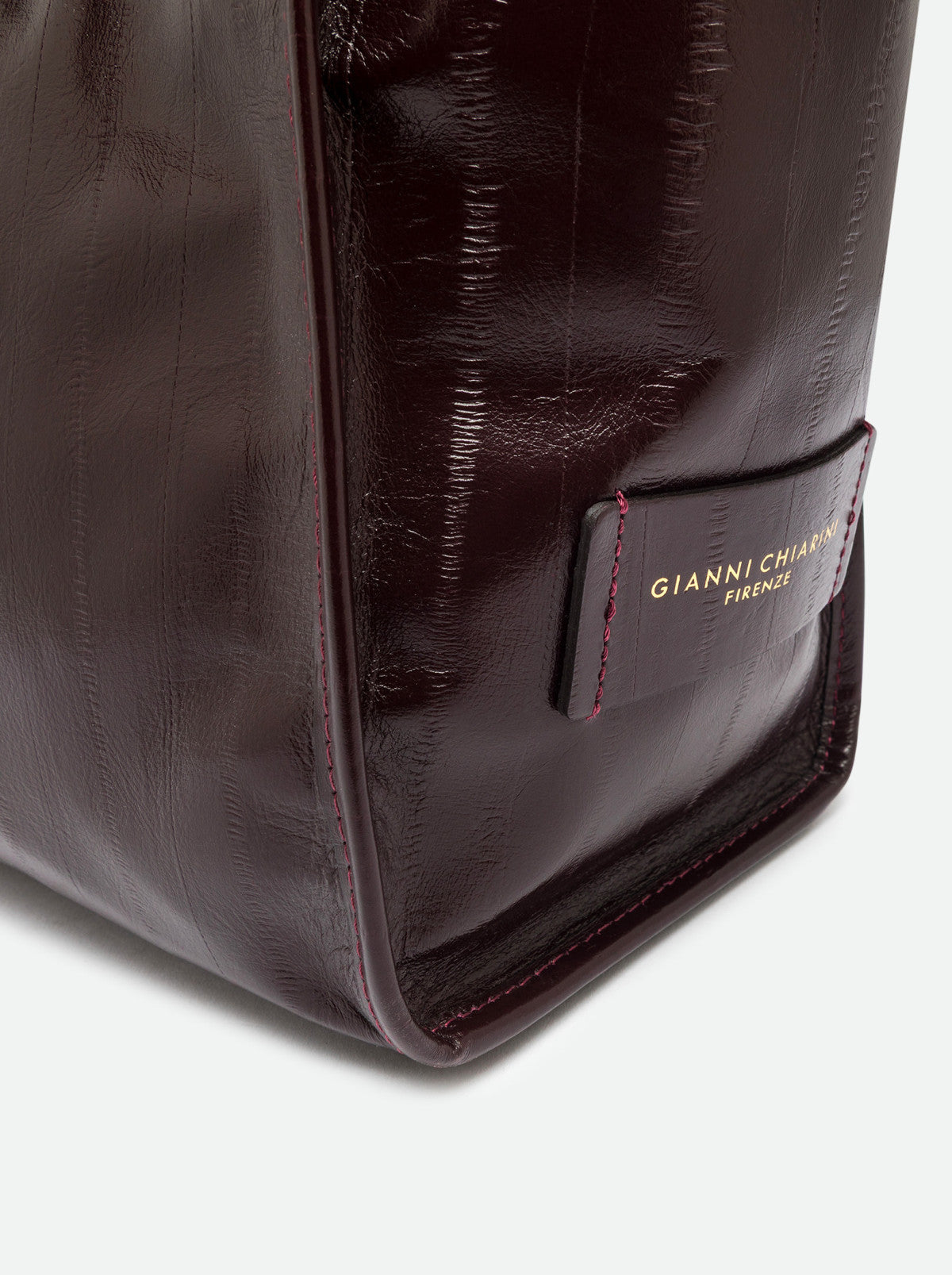 Gianni Chiarini borsa shopping in pelle "Marcella" Bordeaux BS12120LXRY.14601 ANTIQUE RUBY
