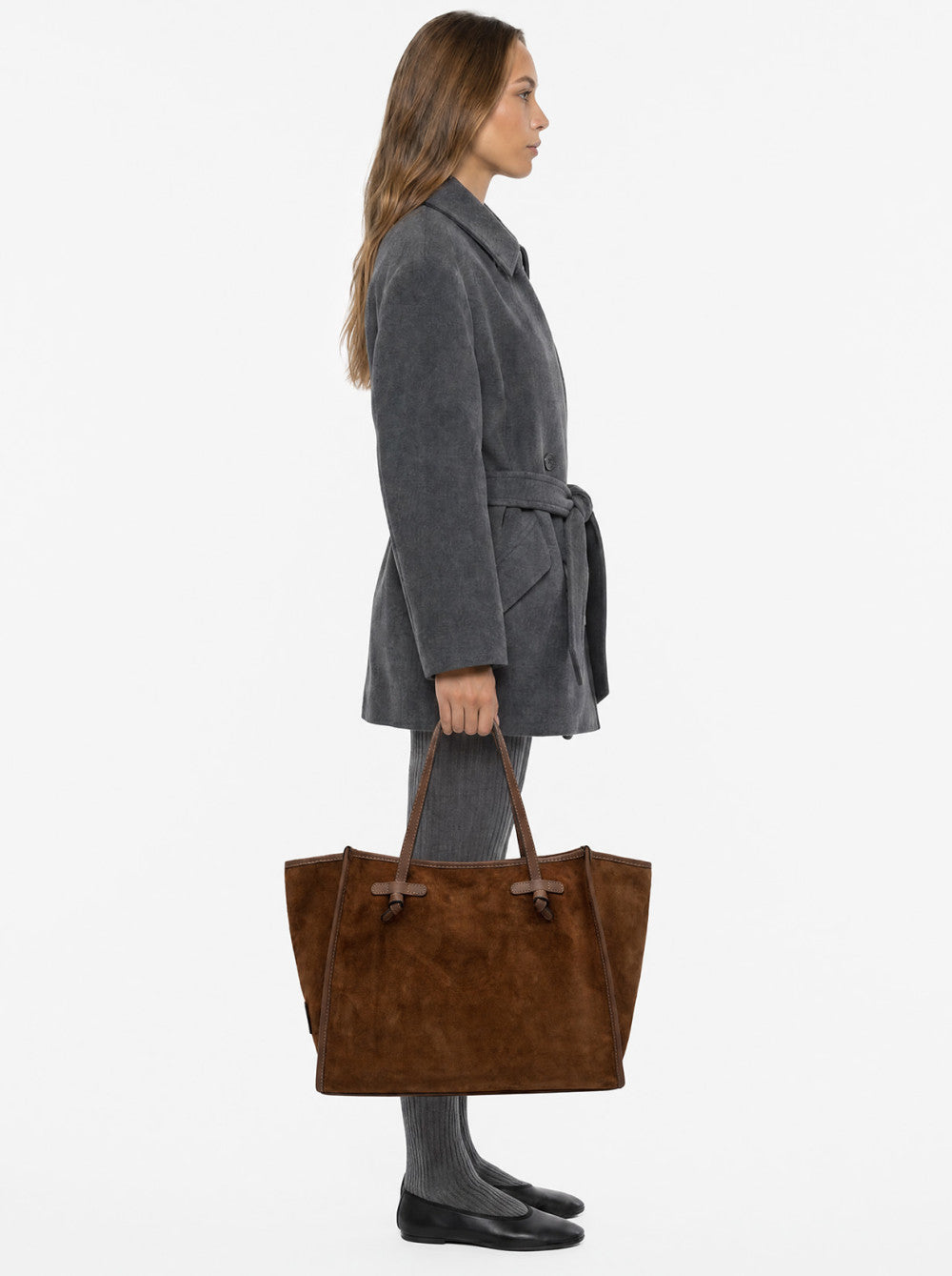 Gianni Chiarini borsa shopping in camoscio "Marcella" Cuoio BS8990CM-PL.14275 COGNAC