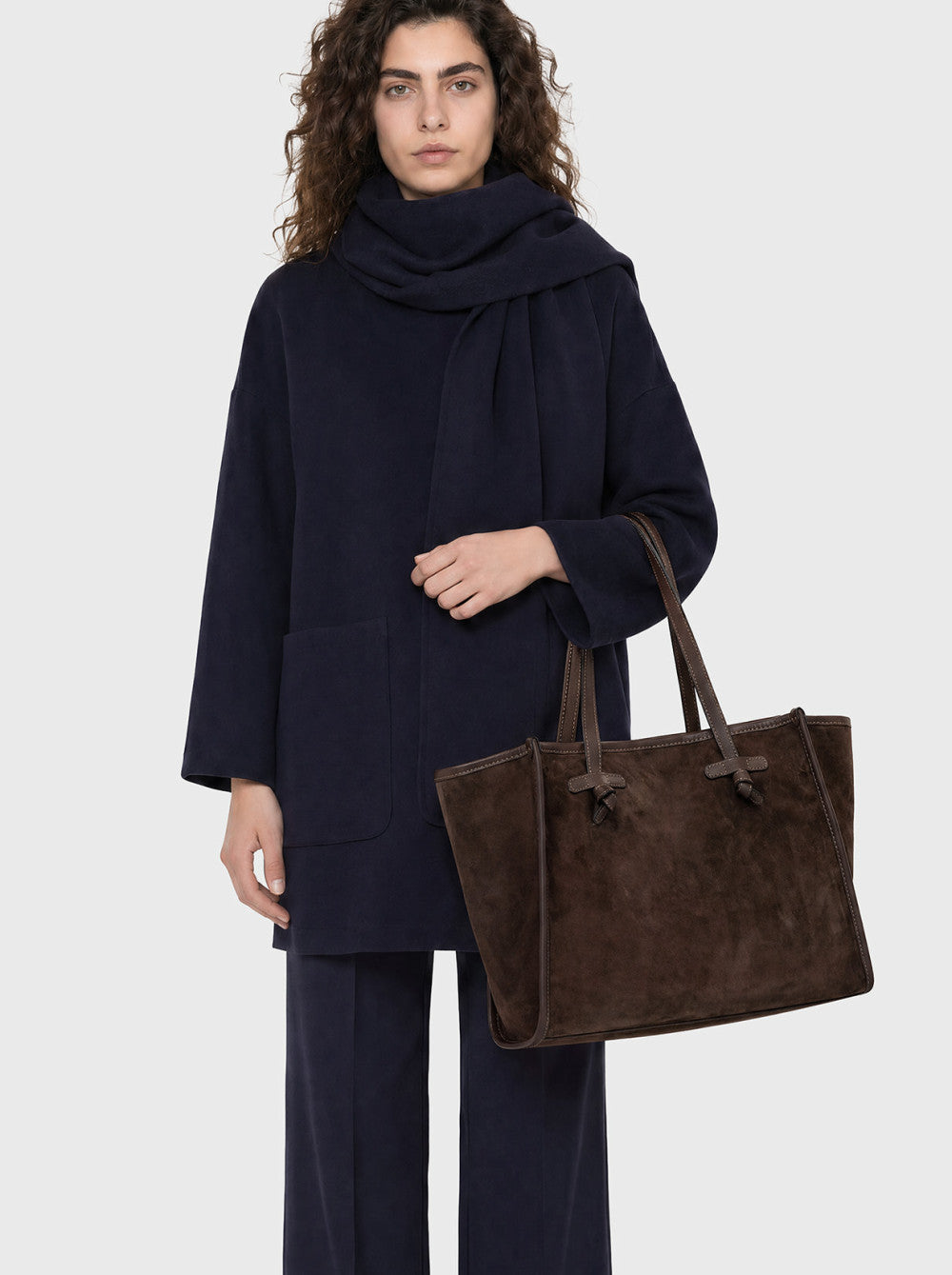 Gianni Chiarini borsa shopping in camoscio "Marcella" Marrone BS8990CM-PL.2107 ESPRESSO