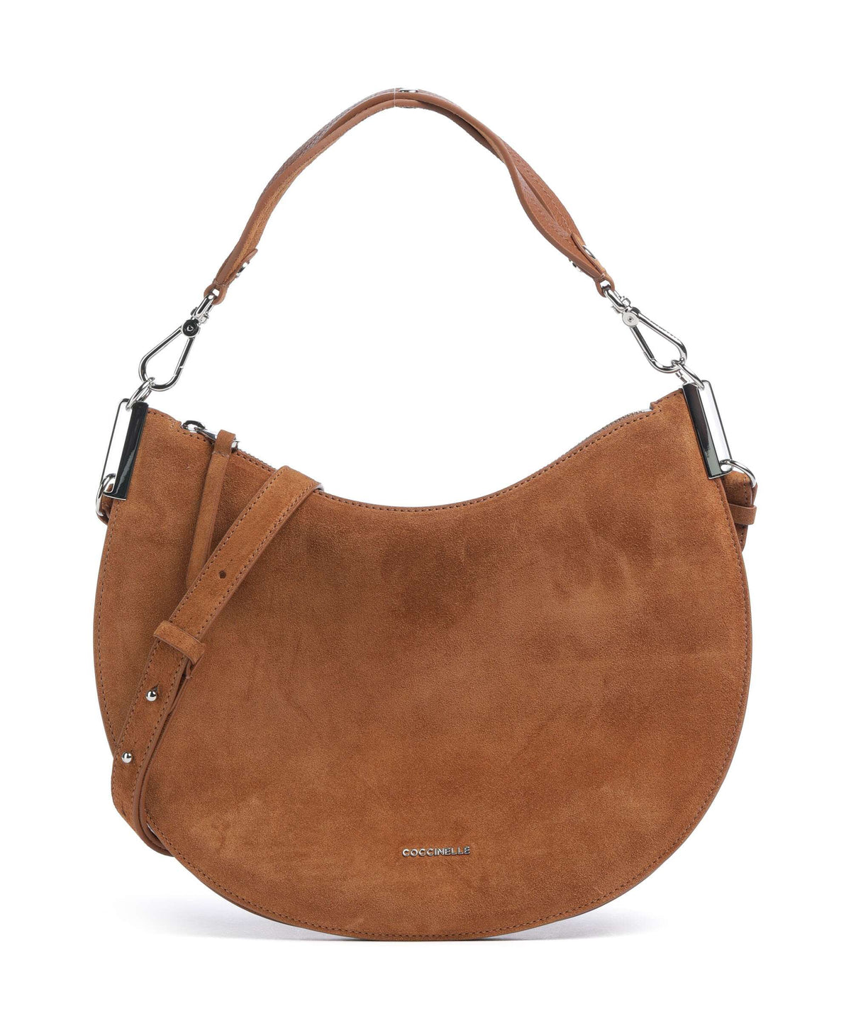 Coccinelle borsa a spalla in camoscio "Sunup Suede" Cuoio E1QKG130201.W11 COGNAC