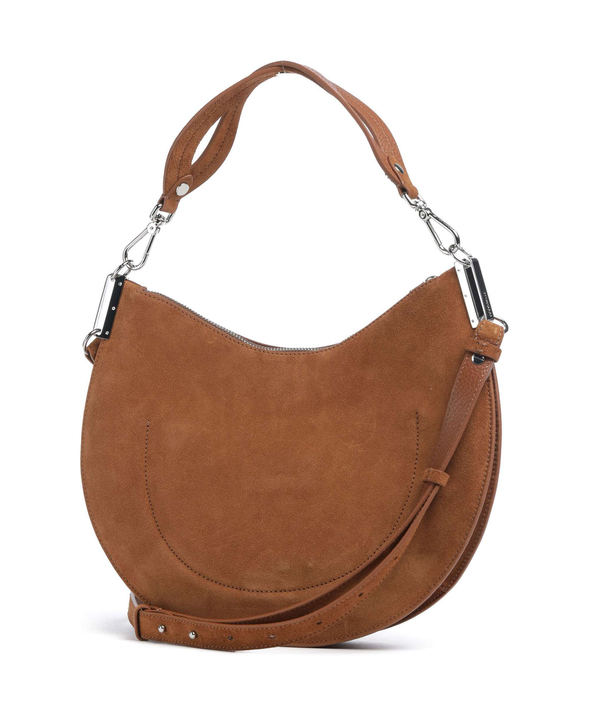 Coccinelle borsa a spalla in camoscio "Sunup Suede" Cuoio E1QKG130201.W11 COGNAC