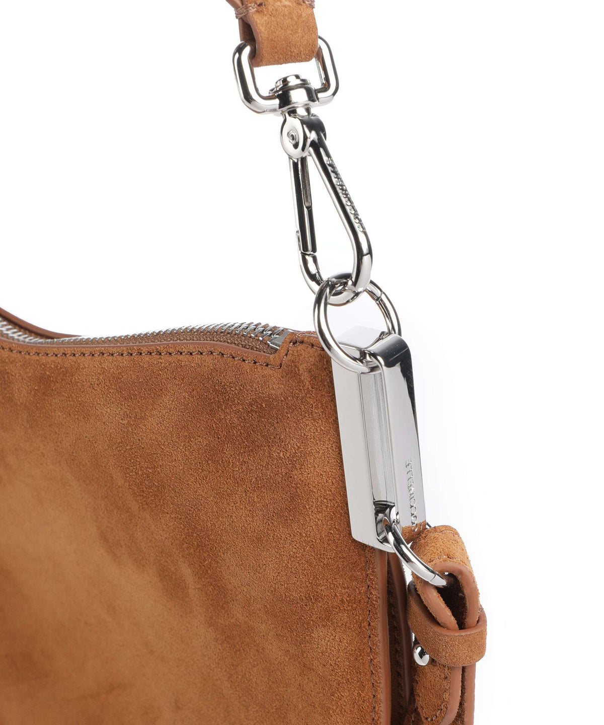 Coccinelle borsa a spalla in camoscio "Sunup Suede" Cuoio E1QKG130201.W11 COGNAC