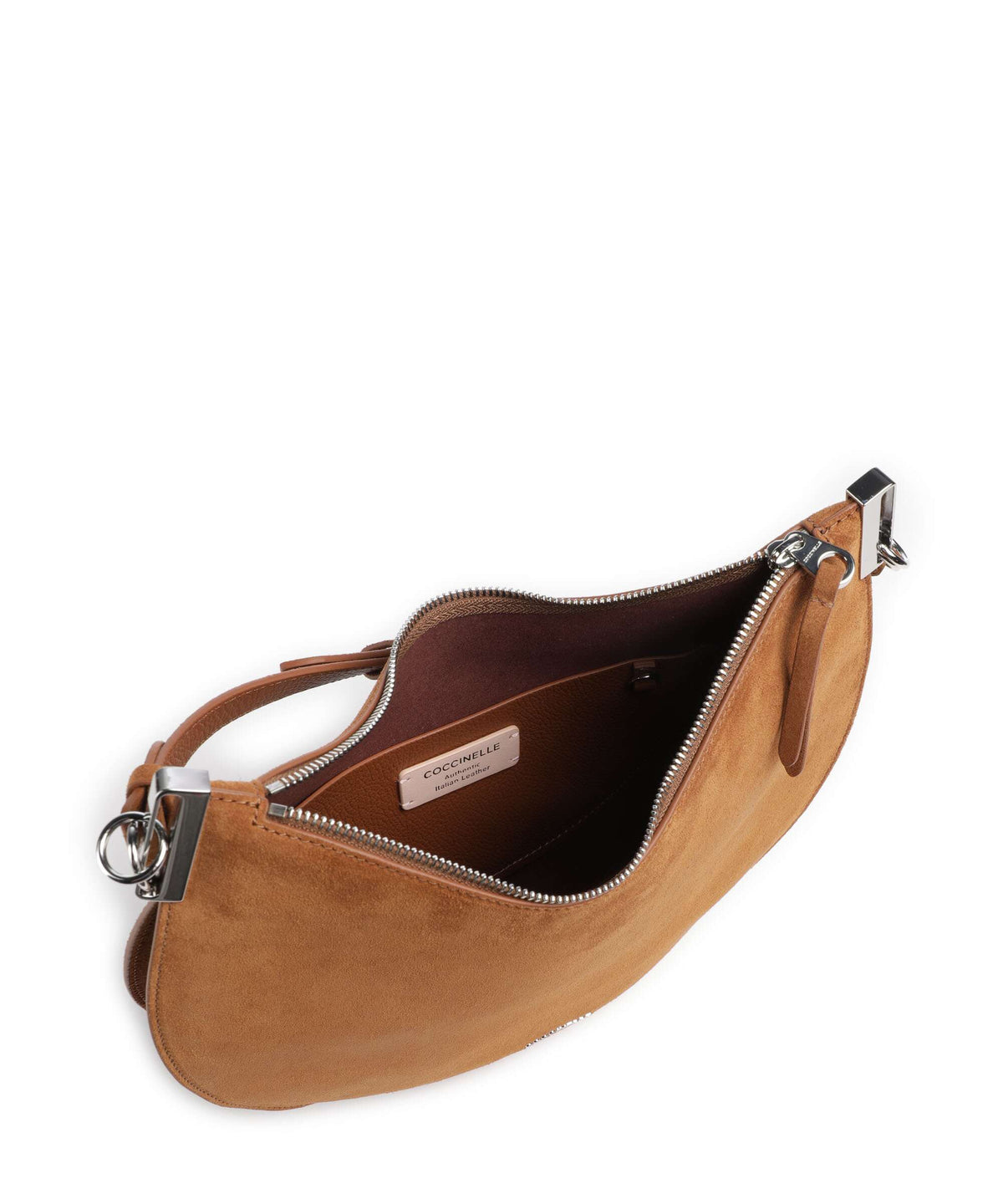 Coccinelle borsa a spalla in camoscio "Sunup Suede" Cuoio E1QKG130201.W11 COGNAC