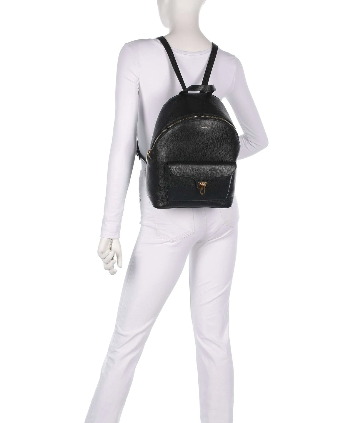 Coccinelle zaino in pelle "Beat Generation" Nero E1TFK140201.001 NOIR