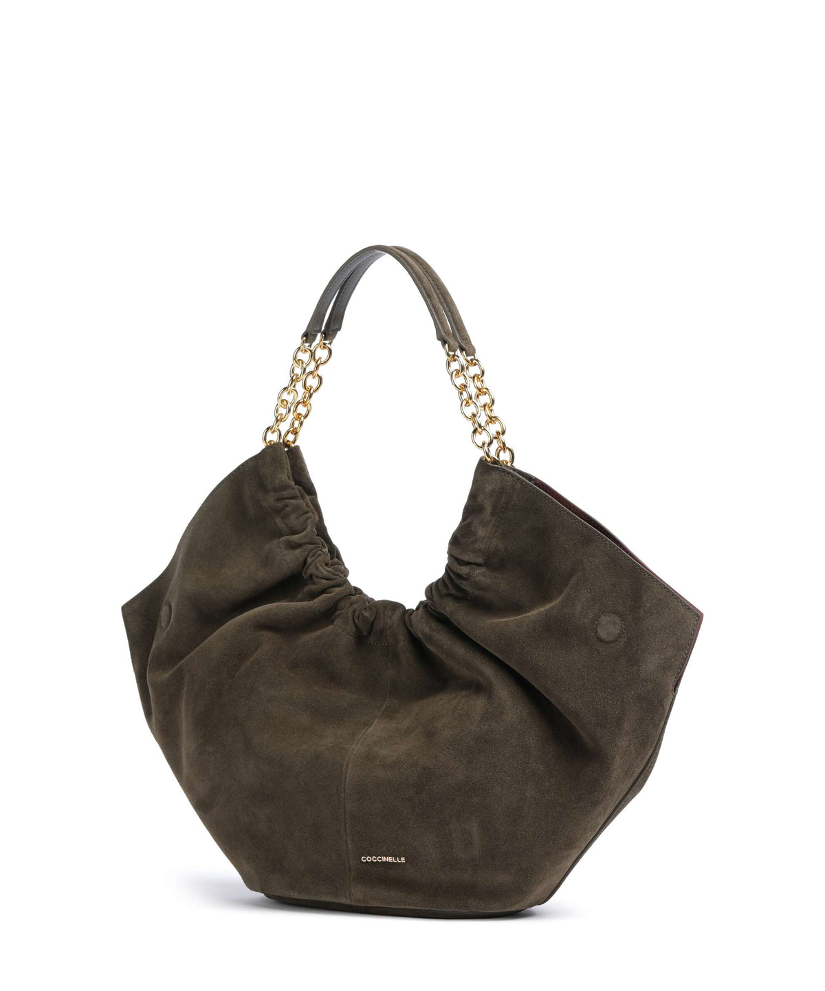 Coccinelle borsa a spalla in camoscio "Smash" Verde E1V5G110201.W25 FANGO
