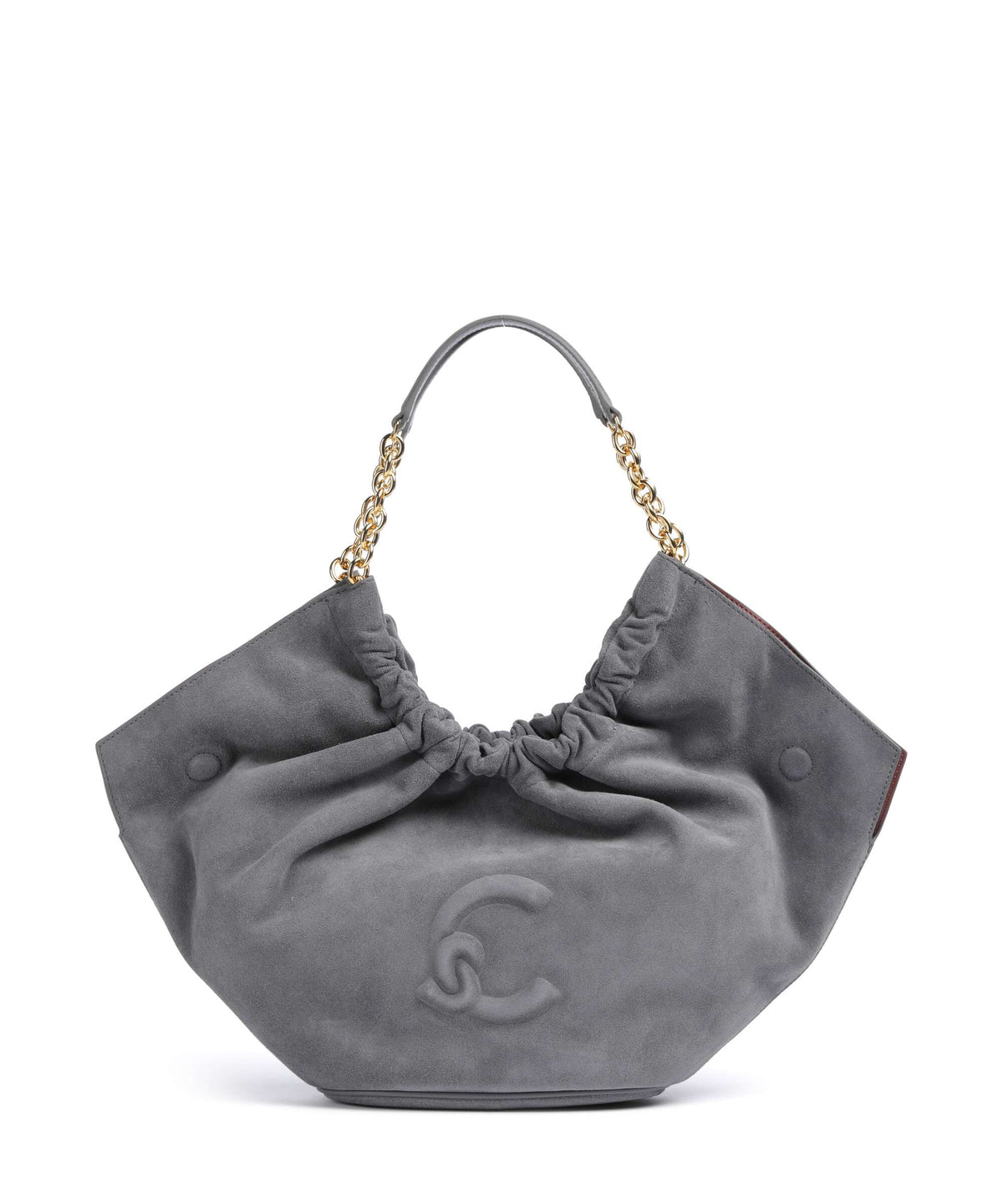 Coccinelle borsa a spalla in camoscio "Smash" Grigio E1V5G110201.Y18 STOVE