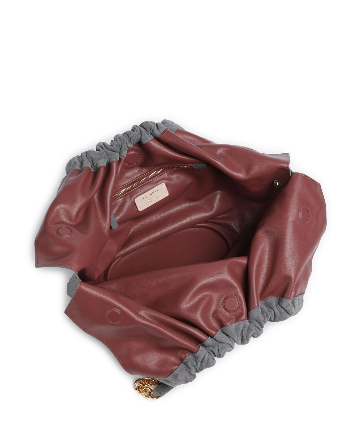 Coccinelle borsa a spalla in camoscio "Smash" Grigio E1V5G110201.Y18 STOVE