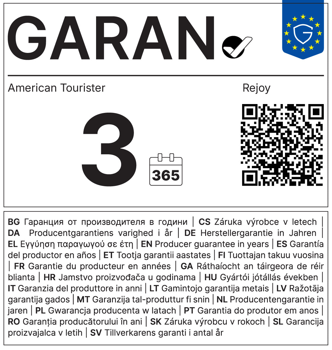 American Tourister trolley cabina in polipropilene "Rejoy" Azzurro 153176.8198 AZURE BLUE