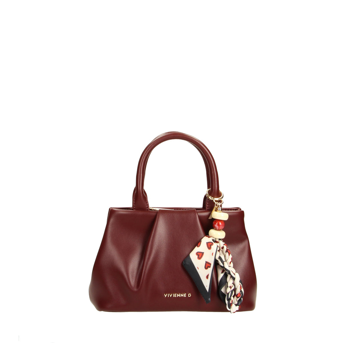 VIVIENNE D borsa a mano in ecopelle "Emma" Bordeaux VBL003.BORDEAUX