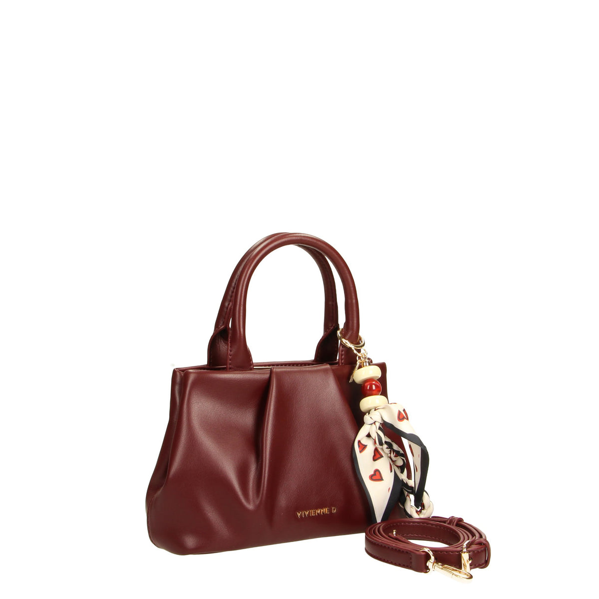 VIVIENNE D borsa a mano in ecopelle "Emma" Bordeaux VBL003.BORDEAUX