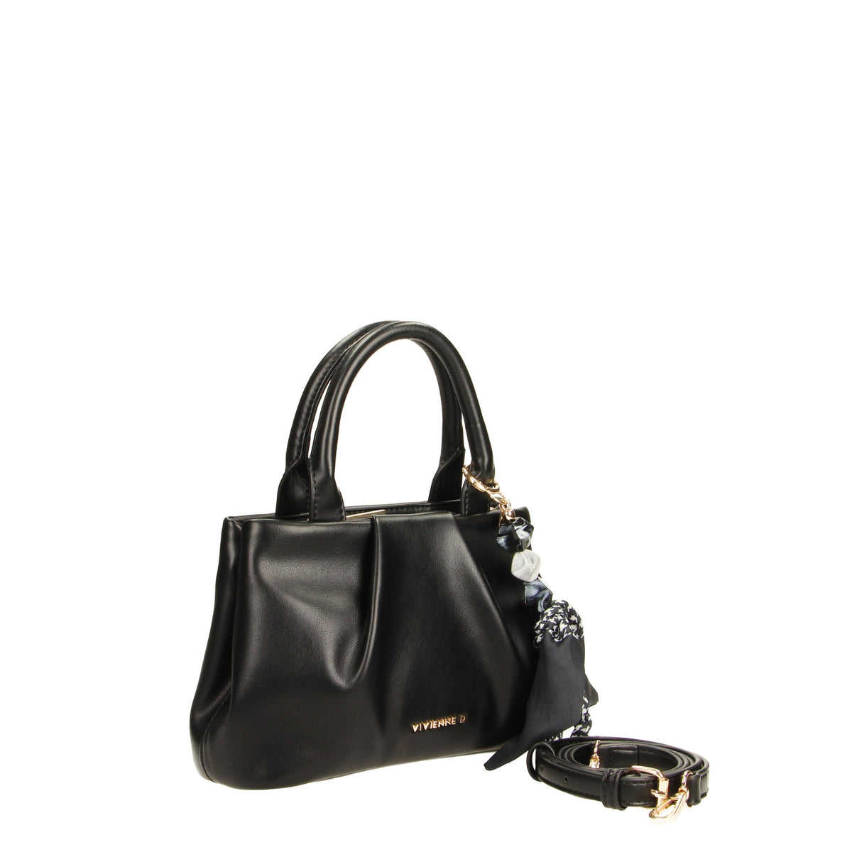 VIVIENNE D borsa a mano in ecopelle "Emma" Nero VBL003.NERO