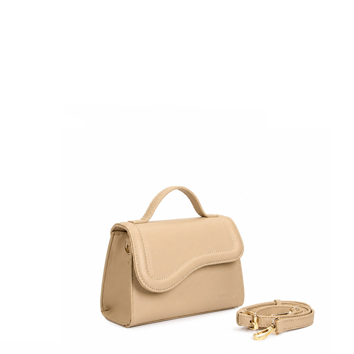 VIVIENNE D borsa a mano in ecopelle "Olivia" Beige VFA001.BEIGE