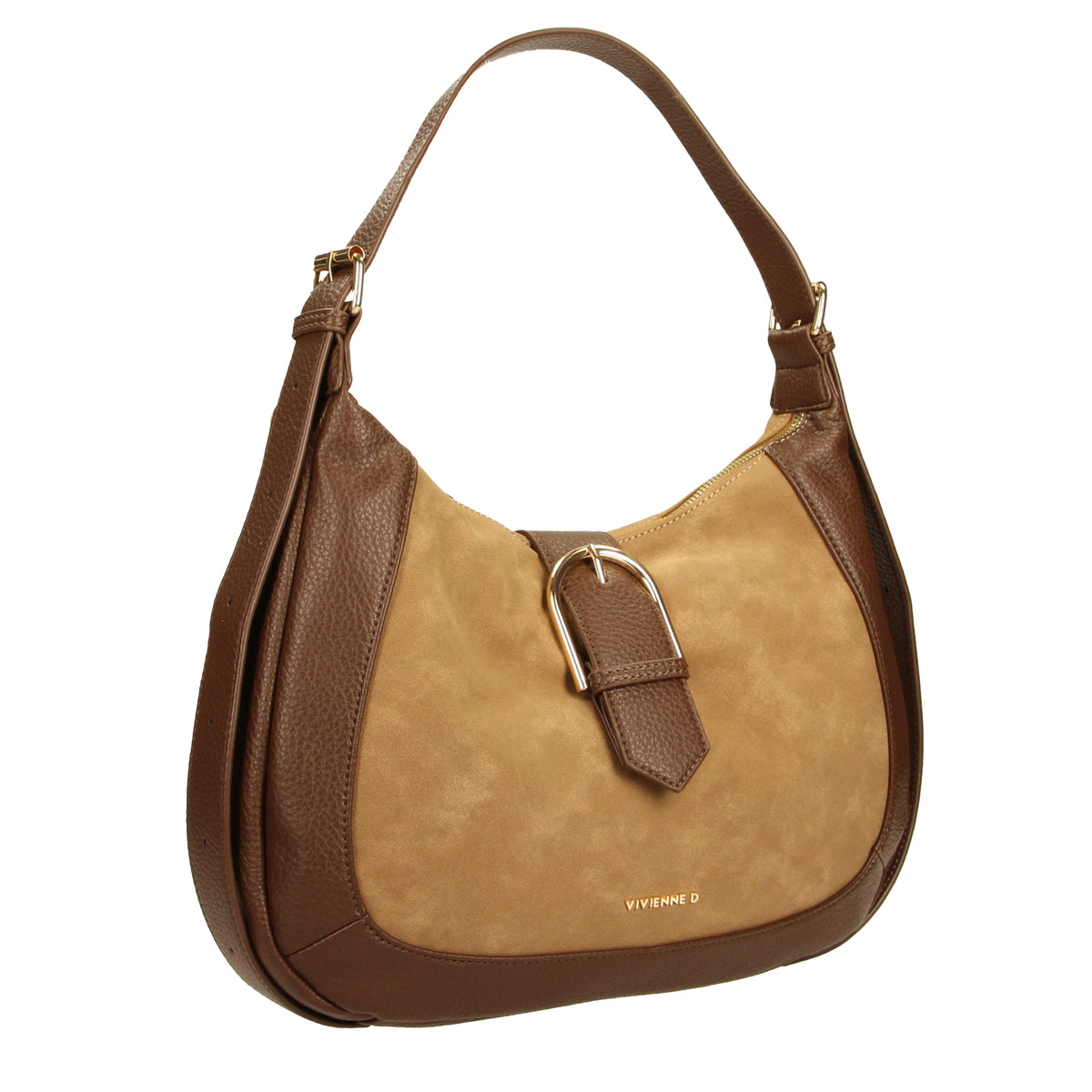 VIVIENNE D borsa a spalla in ecopelle "Margot" Cuoio VMO003.CAMEL