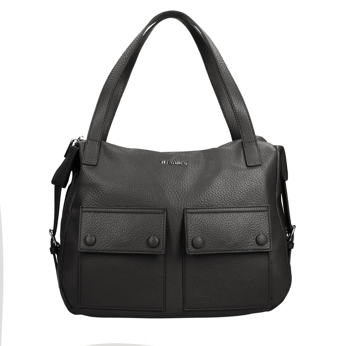 VIVIENNE D borsa shopping in ecopelle "Nancy" Nero VRA001.NERO