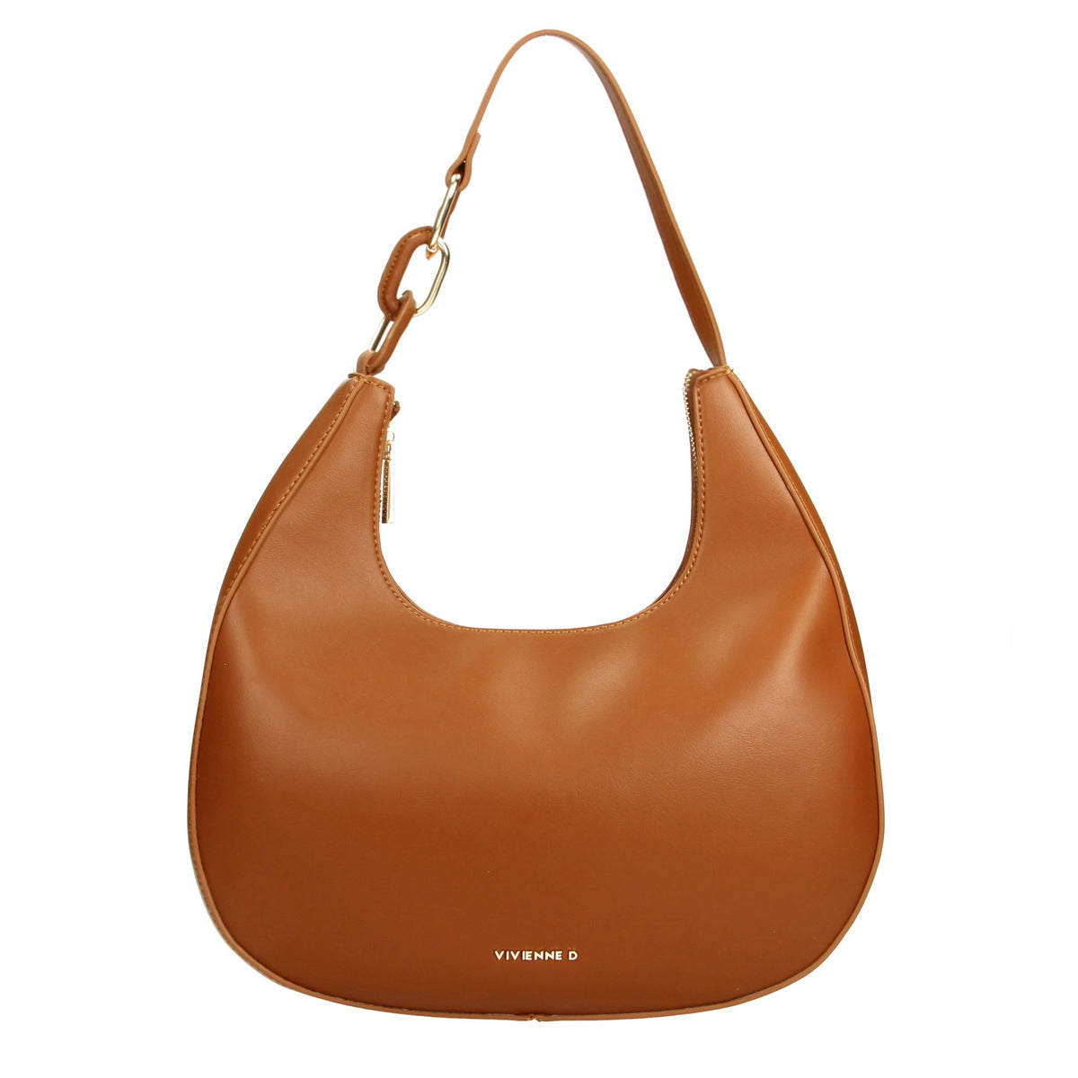 VIVIENNE D borsa a spalla in ecopelle "Gaia" Cuoio VRI001.CAMEL
