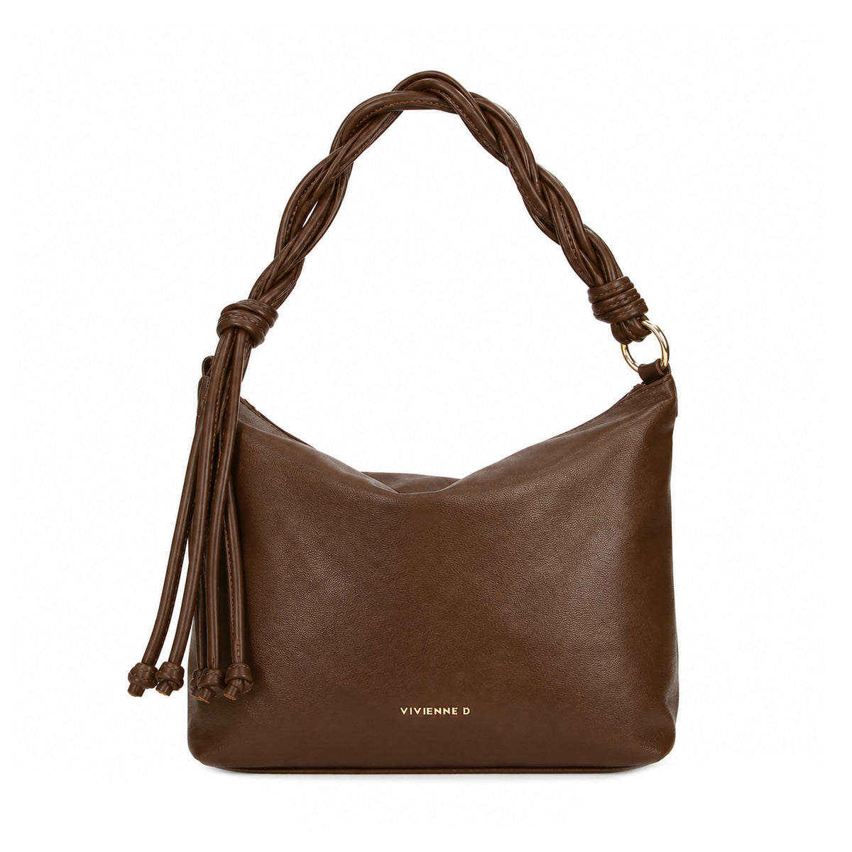 VIVIENNE D borsa a spalla in ecopelle "Robin" Marrone VRO003.MARRONE