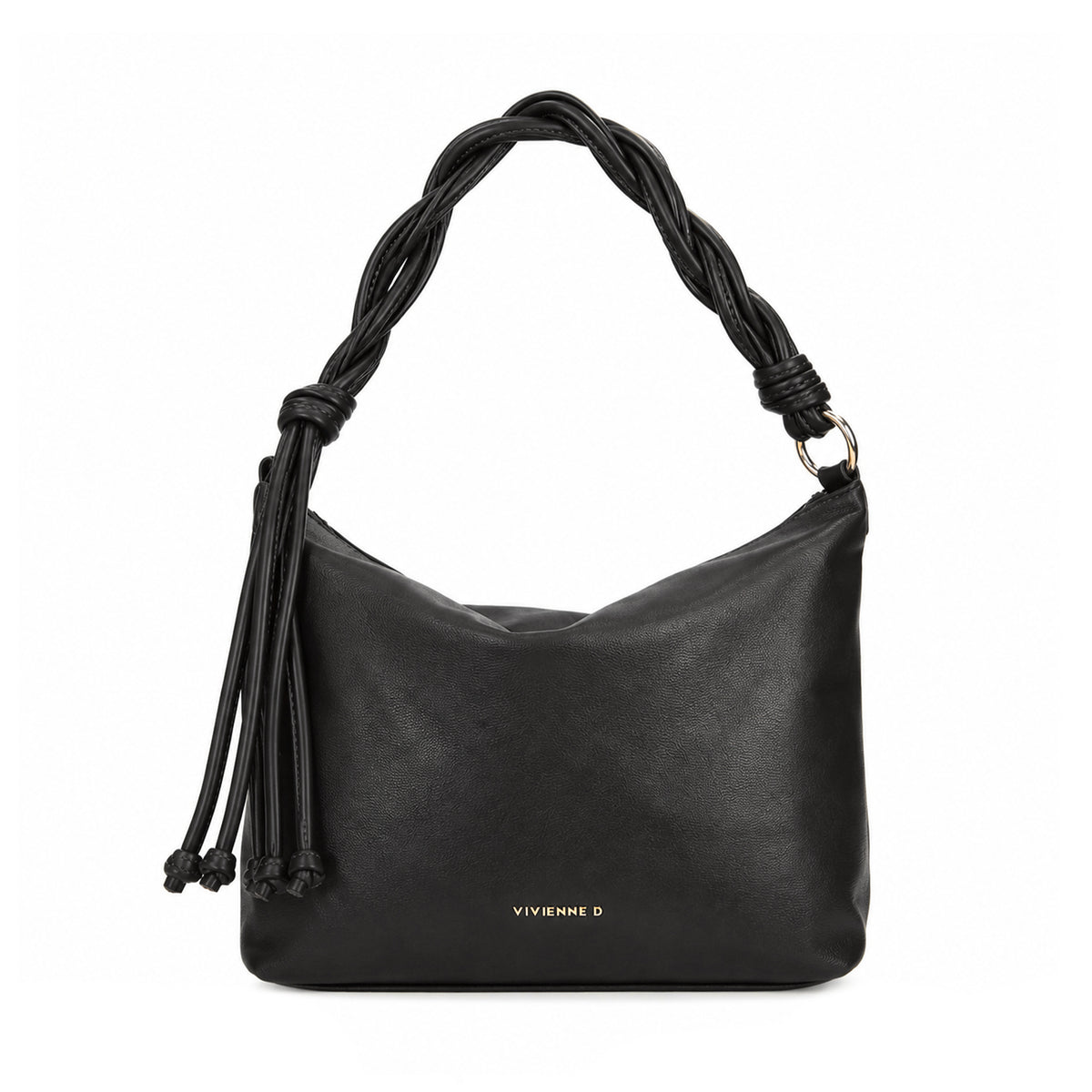 VIVIENNE D borsa a spalla in ecopelle "Robin" Nero VRO003.NERO