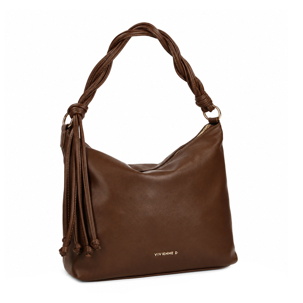 VIVIENNE D borsa a spalla in ecopelle "Robin" Marrone VRO003.MARRONE