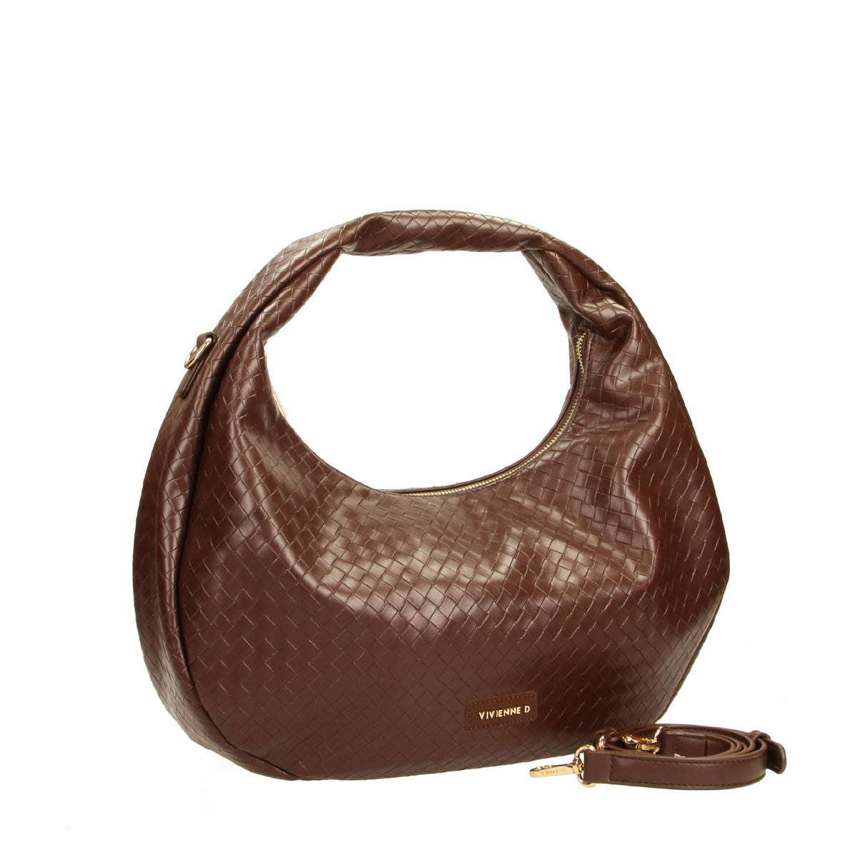VIVIENNE D borsa a spalla in ecopelle "Julia" Marrone VTW002.TMORO
