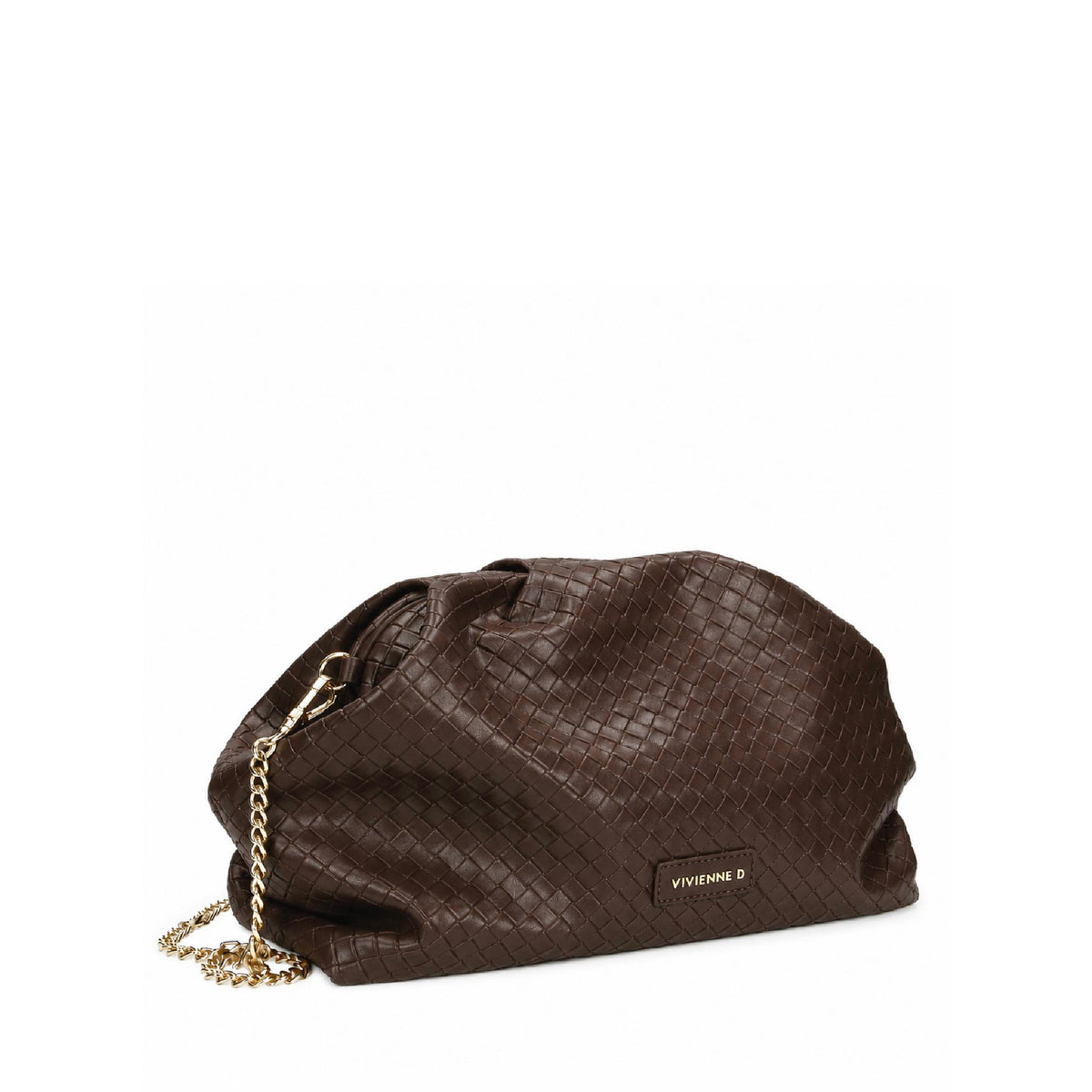 VIVIENNE D pochette in ecopelle "Zoe" Marrone VTW004.TMORO