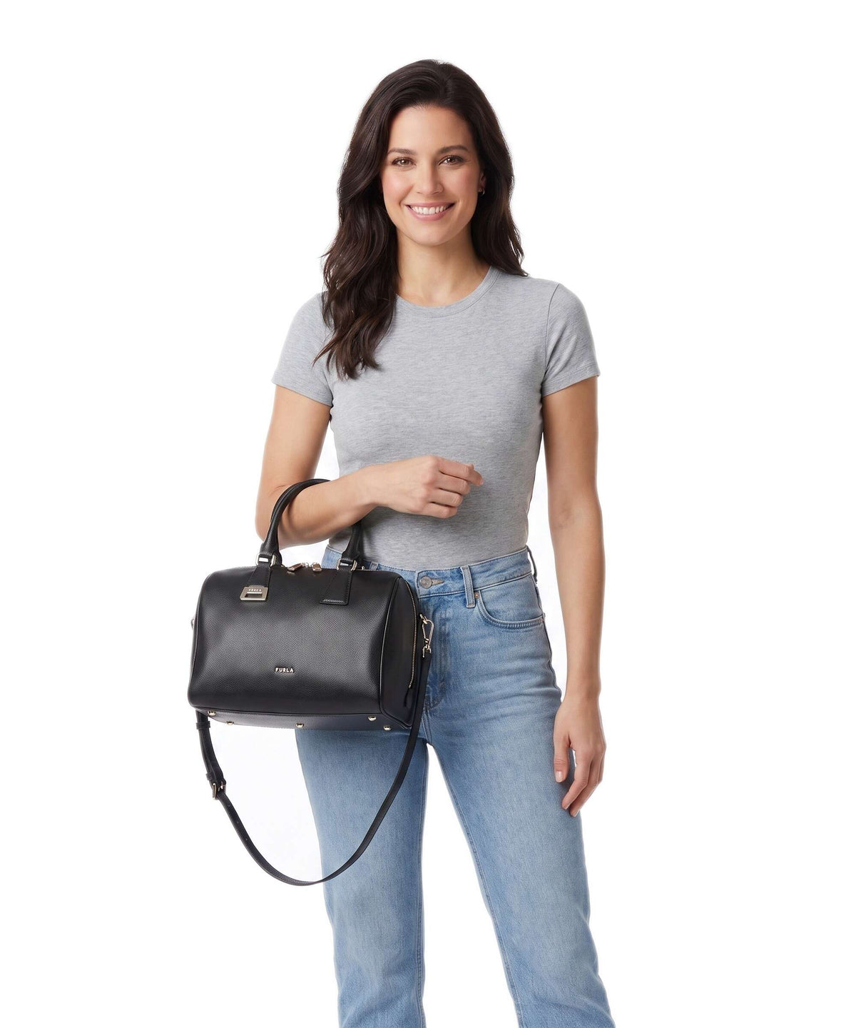 Furla borsa a mano in pelle "Olivia" Nero WB02148.O6000 NERO