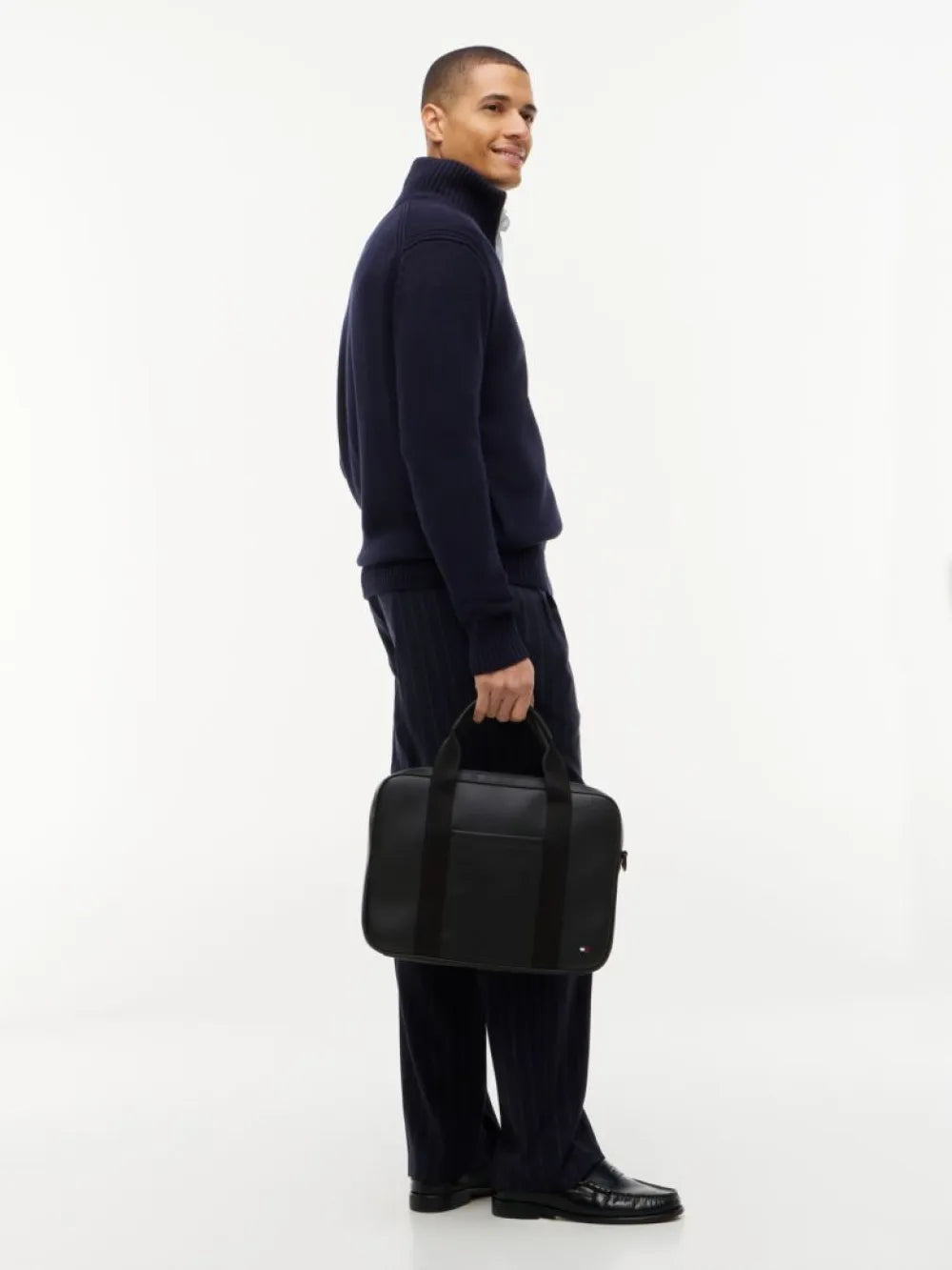 Tommy Hilfiger borsa da lavoro in ecopelle "WORK BAGS" Nero 14727.BDS BLACK